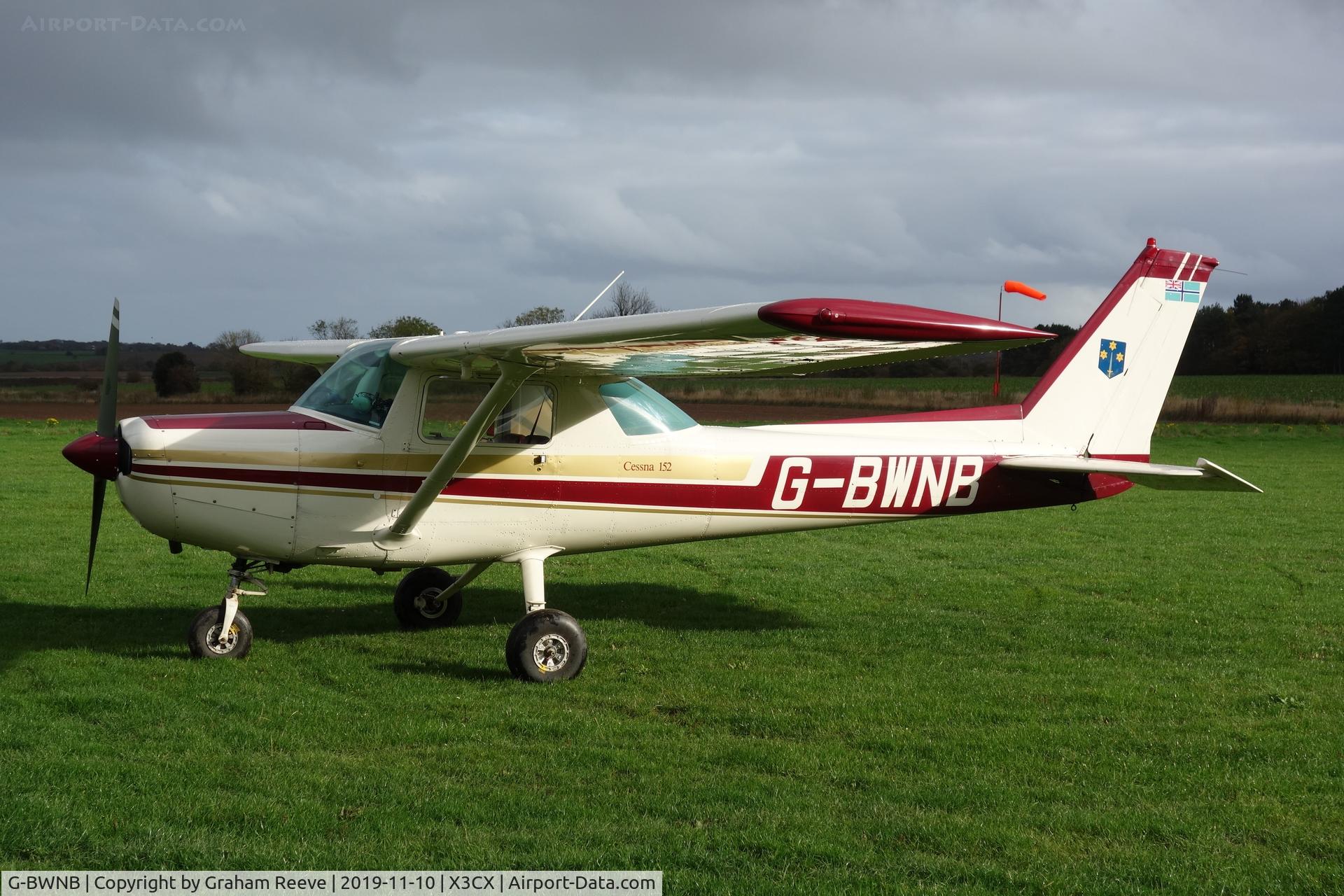 G-BWNB, 1978 Cessna 152 C/N 152-80051, Parked at Northrepps.