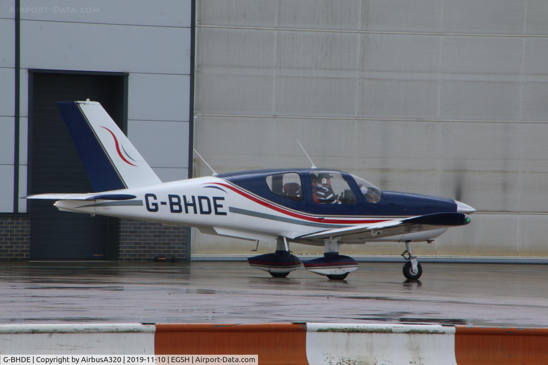 G-BHDE, 1980 Socata TB-10 Tobago C/N 58, Seen parked on the Saxon ramp