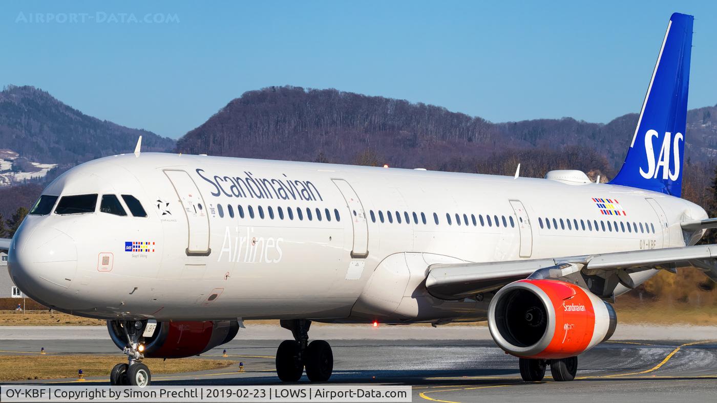 OY-KBF, 2002 Airbus A321-232 C/N 1807, OY-KBF @ Salzburg Airport