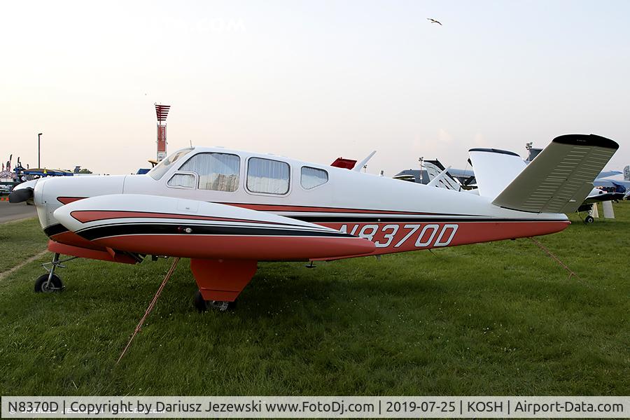 N8370D, 1958 Beech J35 Bonanza C/N D-5463, Beech J35 Bonanza  C/N D-5463, N8370D
