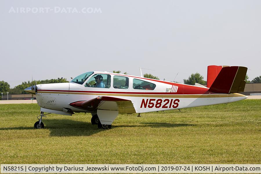 N5821S, 1964 Beech S35 Bonanza C/N D-7725, Beech S35 Bonanza  C/N D-7725, N5821S