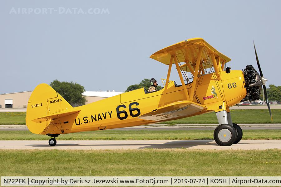 N222FK, 1943 Boeing A75 C/N 75-4559, Boeing A75 PT-13 Kaydet  C/N 75-4559, N222FK