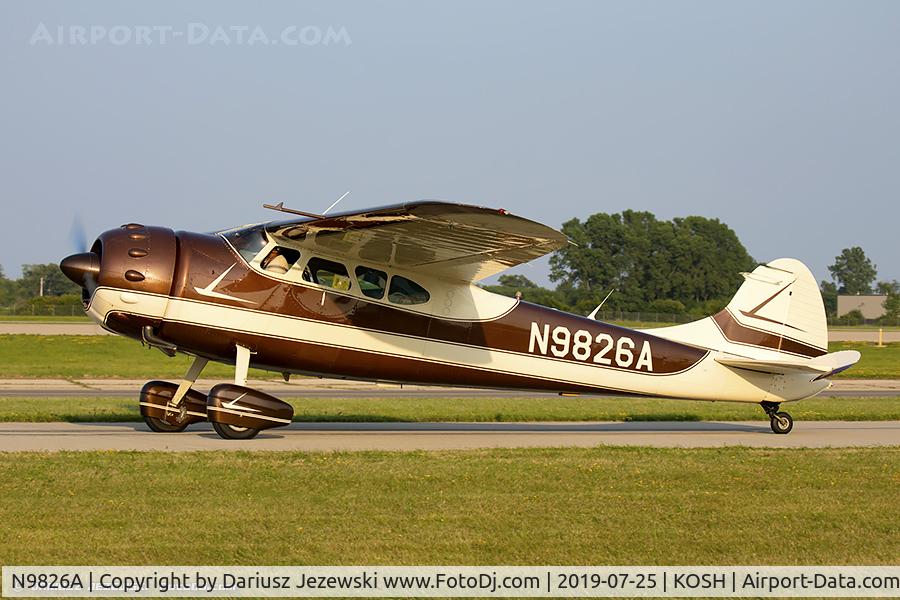 N9826A, 1950 Cessna 195 C/N 7505, Cessna 195Businessliner  C/N 7505, N9826A