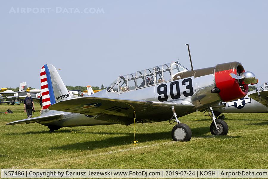 N57486, 1942 Consolidated Vultee BT-13A Valiant C/N 5665, Consolidated Vultee BT-13A Valiant 