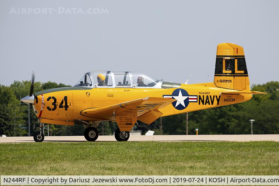 N244RF, Beech T-34A (A45) Mentor Mentor C/N FM96-59-01096, Fuji T-34A-B45  C/N FM96-59-01096, N244RF