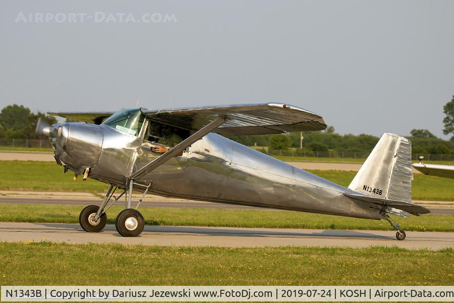 N1343B, 1948 Luscombe 8A C/N 5970, Luscombe 8A Luscome Master  C/N 5970, N1343B