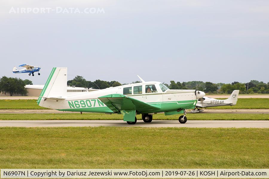 N6907N, 1968 Mooney M-20G Statesman C/N 680136, Mooney M-20G Statesman  C/N 680136, N6907N
