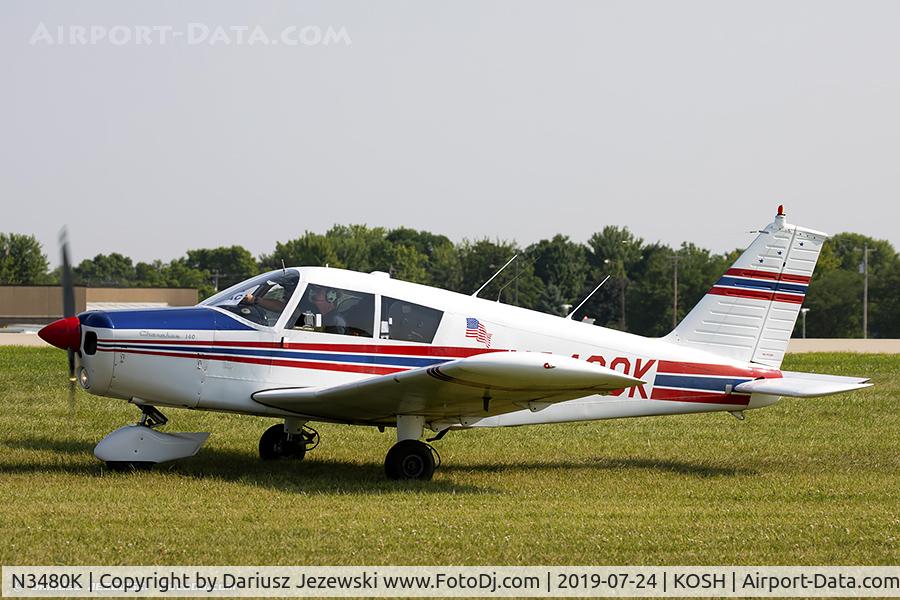 N3480K, 1967 Piper PA-28-140 C/N 28-23575, Piper PA-28-140 Cherokee Cruiser  C/N 28-23575, N3480K