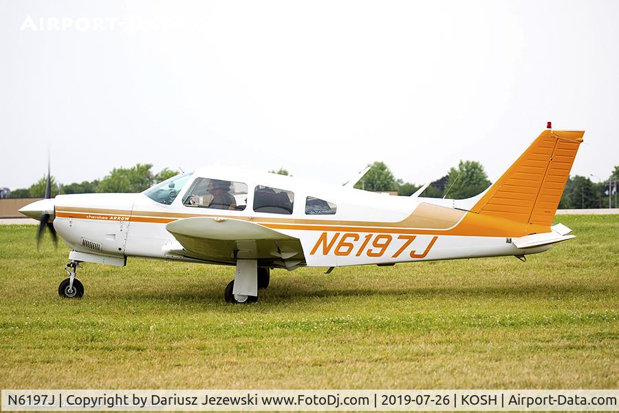 N6197J, 1976 Piper PA-28R-200 Cherokee Arrow C/N 28R-7635319, Piper PA-28R-200 Arrow II  C/N 28R-7635319, N6197J