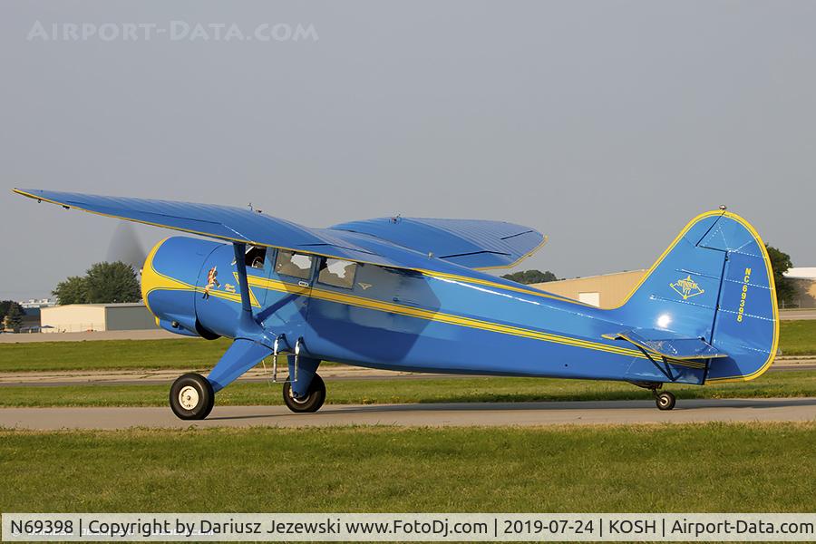 N69398, 1944 Stinson V77 Reliant C/N 77-293, Stinson V77 Reliant  C/N 77-293, NC69398