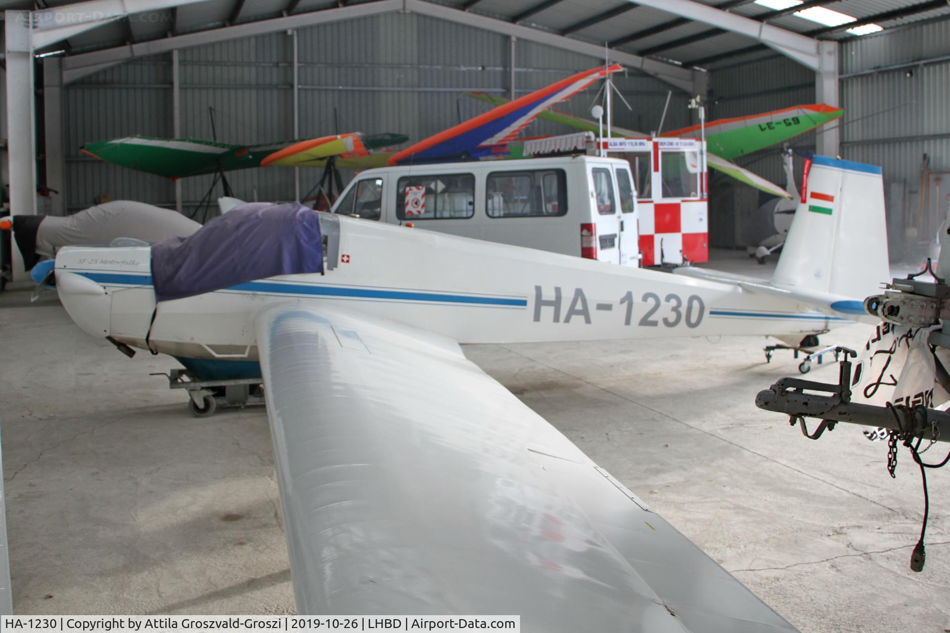 HA-1230, 1971 Scheibe SF-25C Falke C/N 46217C, LHBD - Börgönd Airport, Hungary