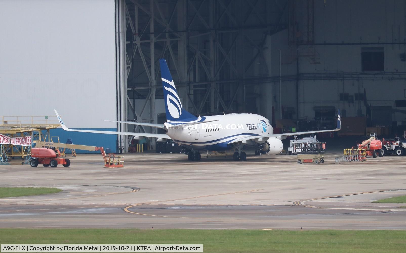 A9C-FLX, 2004 Boeing 737-76Q C/N 30293, Wearing temp N393AG, will be A9C-FLX