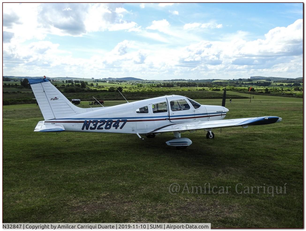 N32847, 1974 Piper PA-28-151 C/N 28-7515258, Taxy in SUMI ( Minas-Uruguay )