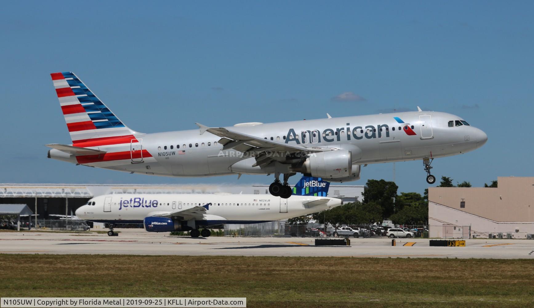N105UW, 1999 Airbus A320-214 C/N 0868, American