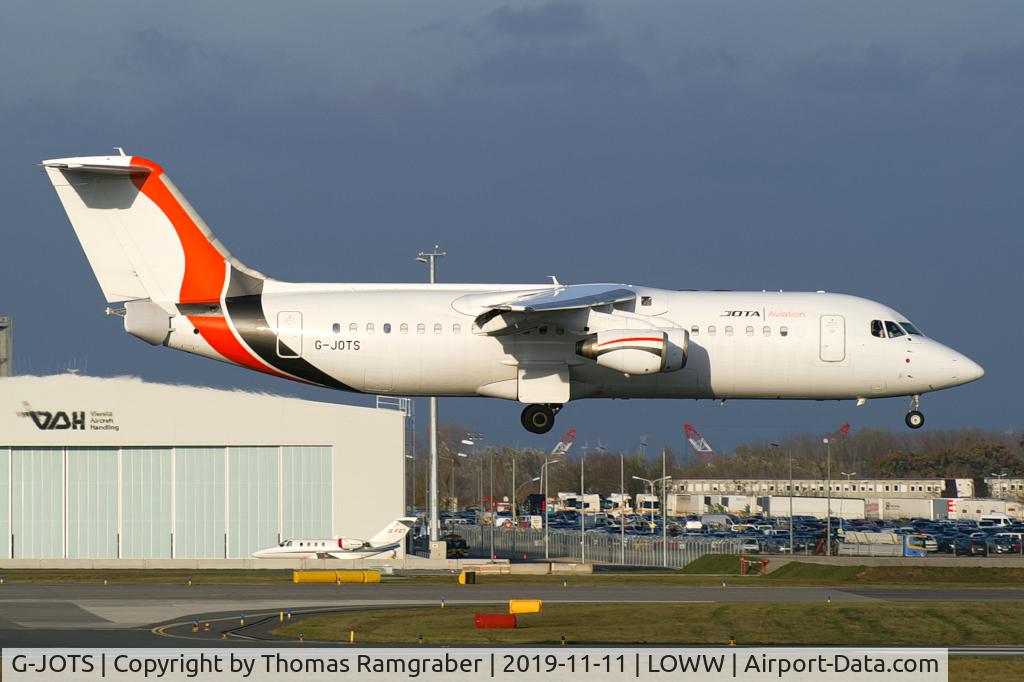 G-JOTS, 1999 British Aerospace Avro 146-RJ100 C/N E3355, JOTA Aviation Avro RJ100