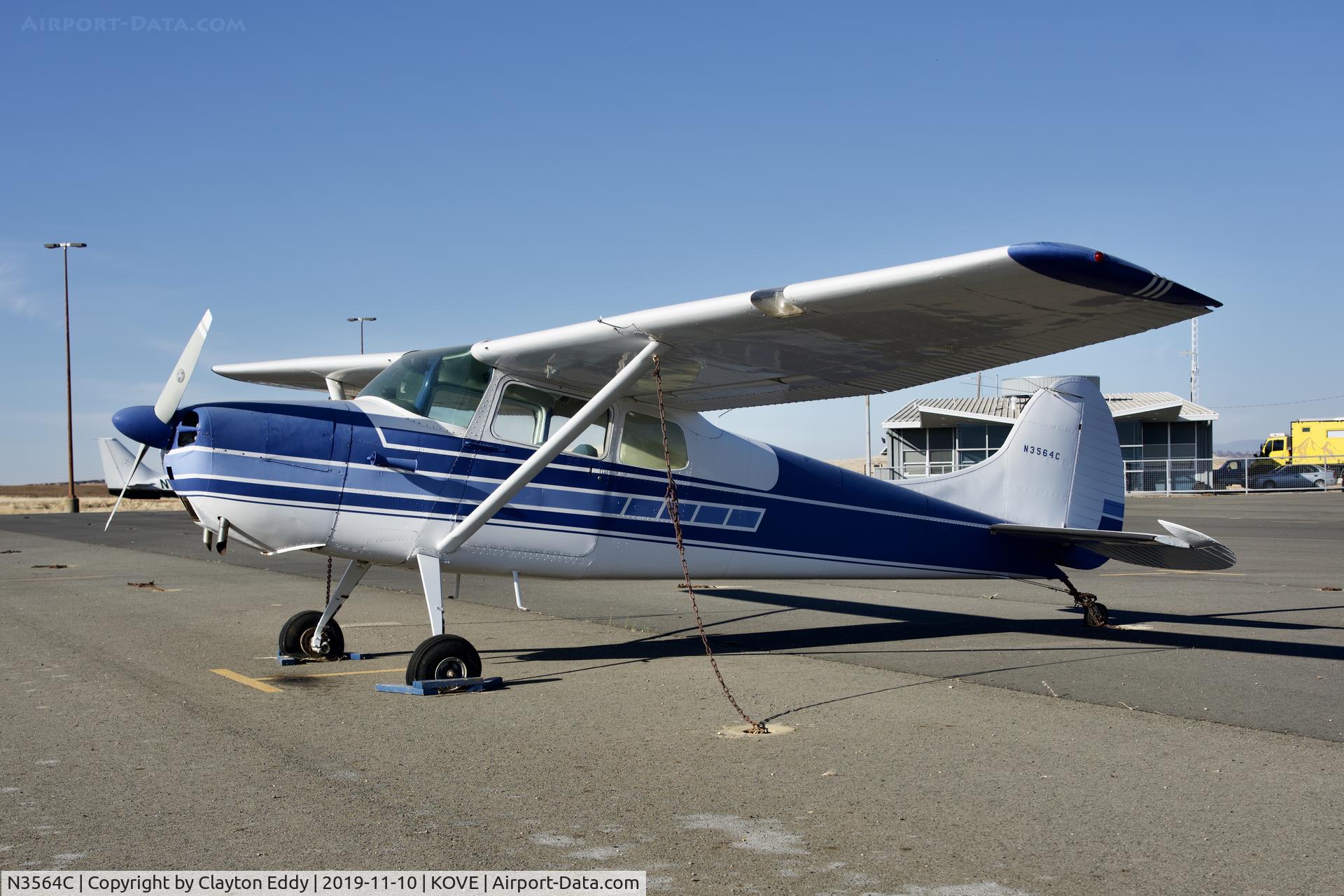 N3564C, 1954 Cessna 170B C/N 26608, Oroville Airport California 2019.