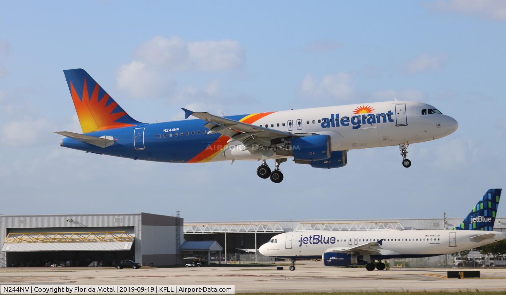 N244NV, 2001 Airbus A320-214 C/N 1430, Allegiant