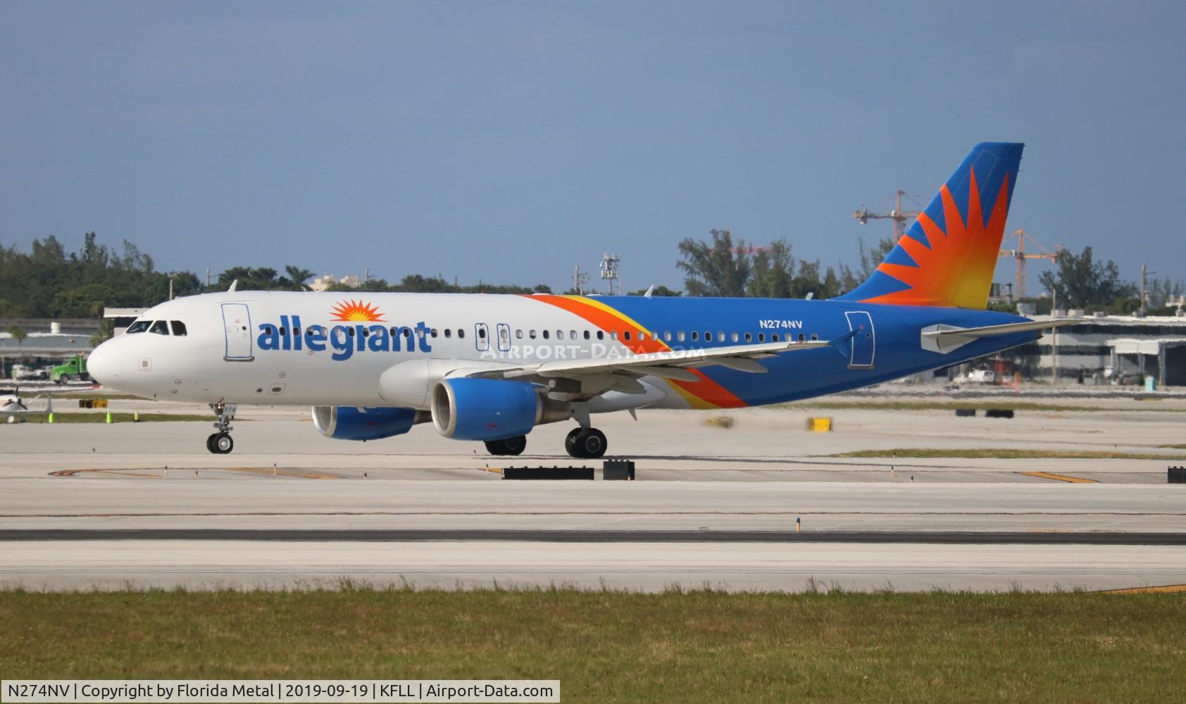 N274NV, 2007 Airbus A320-216 C/N 3079, Allegiant