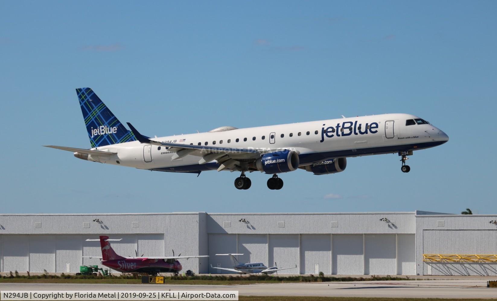 N294JB, 2008 Embraer ERJ-190-100 IGW 190AR C/N 19000185, JetBlue