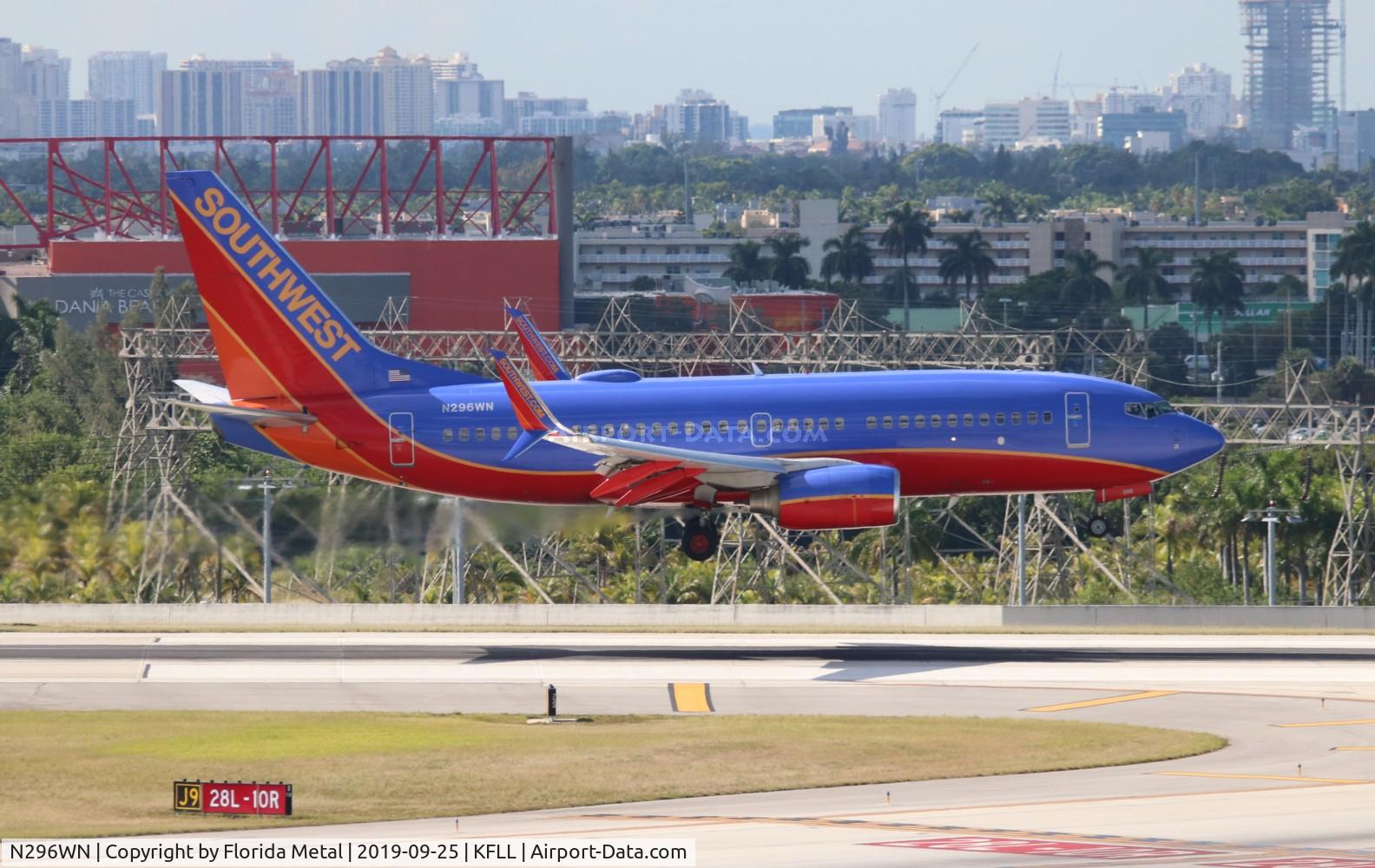 N296WN, 2007 Boeing 737-7H4 C/N 36613, Southwest