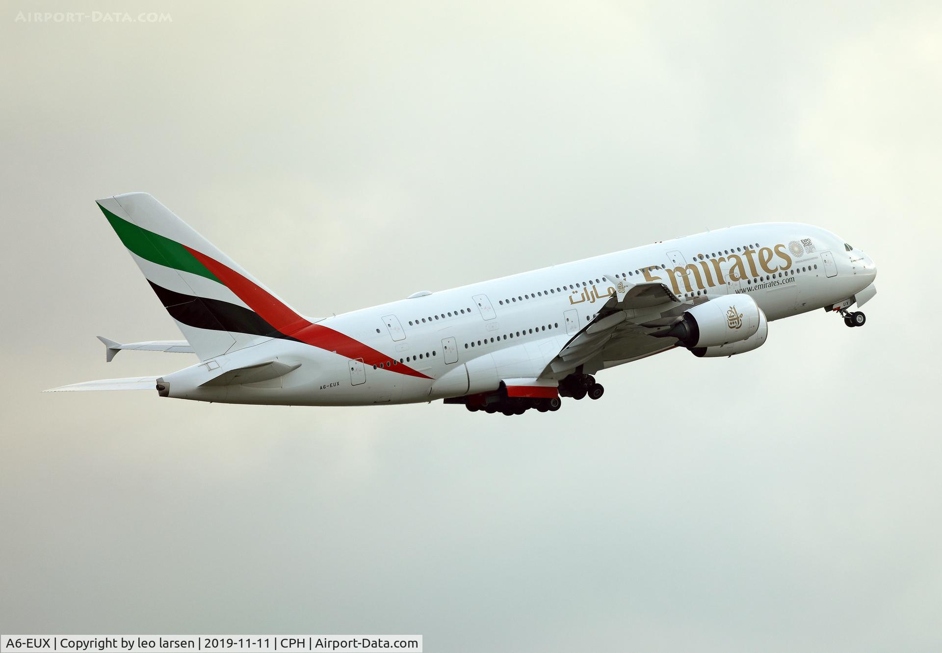 A6-EUX, 2017 Airbus A380-842 C/N 241, Copenhagen 11.11.2019