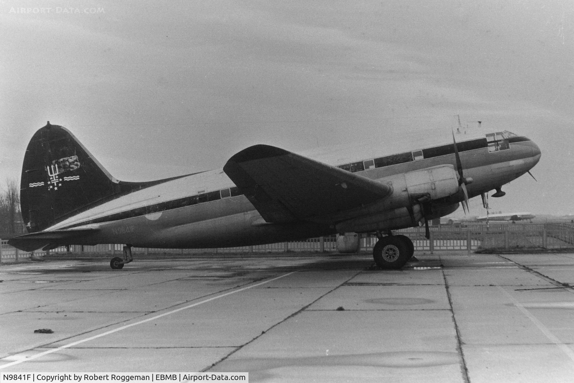 N9841F, 1942 Curtiss C-46A Commando C/N 26812, IMPOUNDED MELSBROEK.1960's.