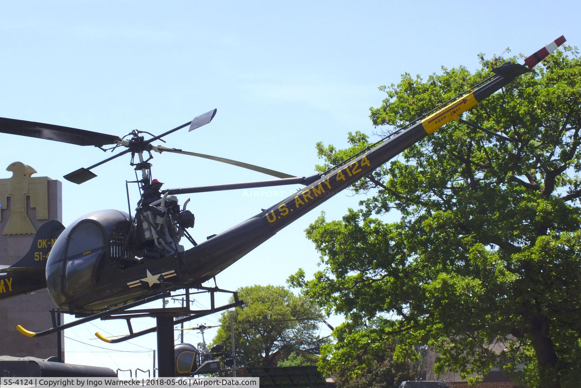 55-4124, 1956 Hiller OH-23C-UH Raven C/N 830, Hiller OH-23C Raven at the 45th Infantry Division Museum, Oklahoma City OK