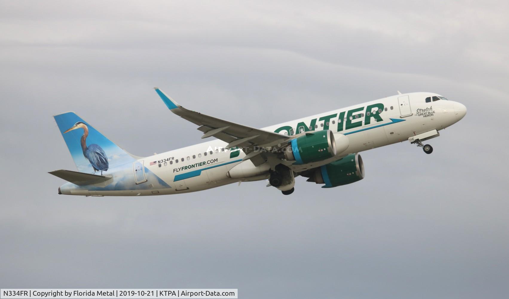 N334FR, 2018 Airbus A320-251N C/N 8306, Stretch