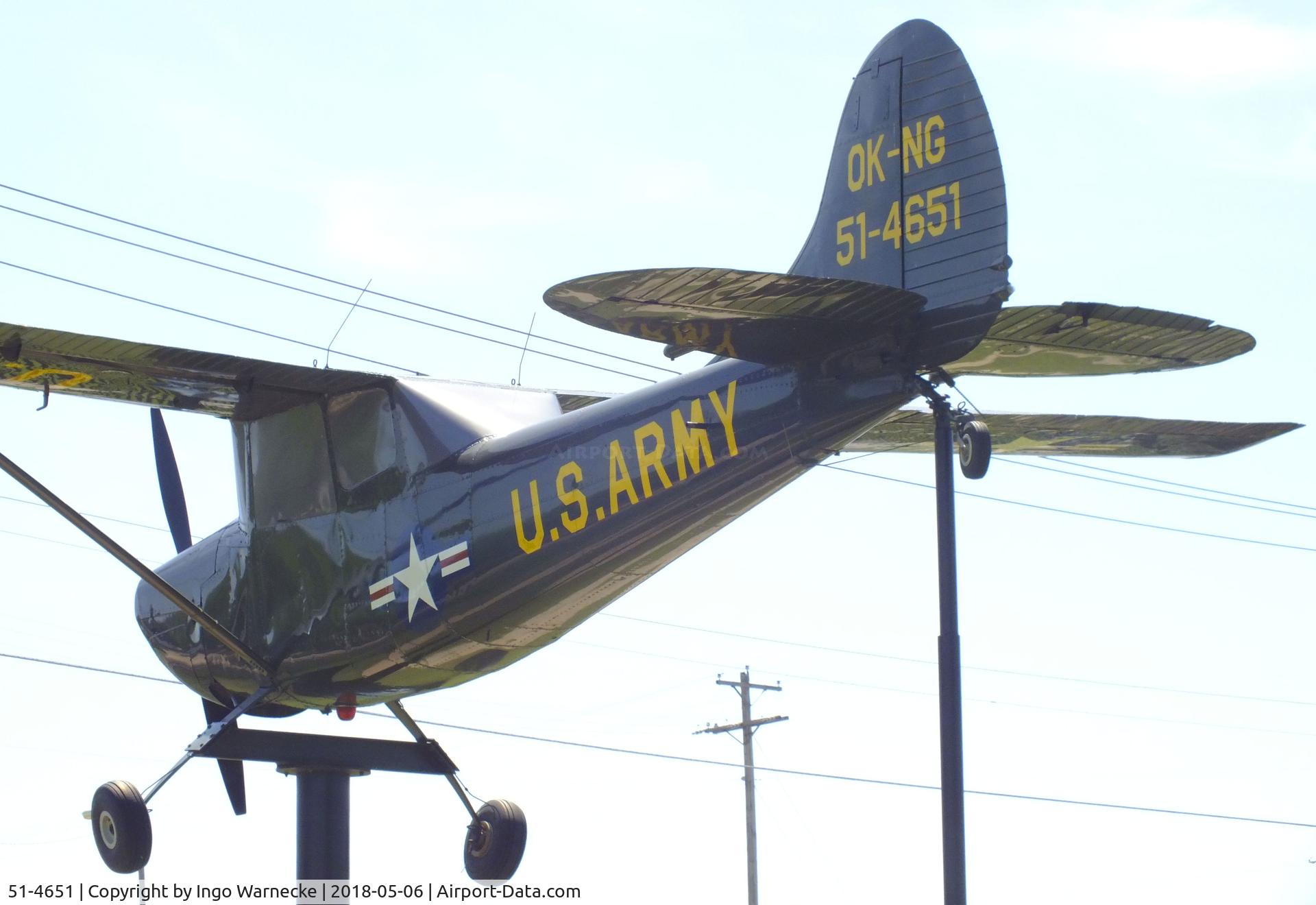 51-4651, 1951 Cessna O-1A Bird Dog C/N 21536, Cessna O-1A Bird Dog at the 45th Infantry Division Museum, Oklahoma City OK