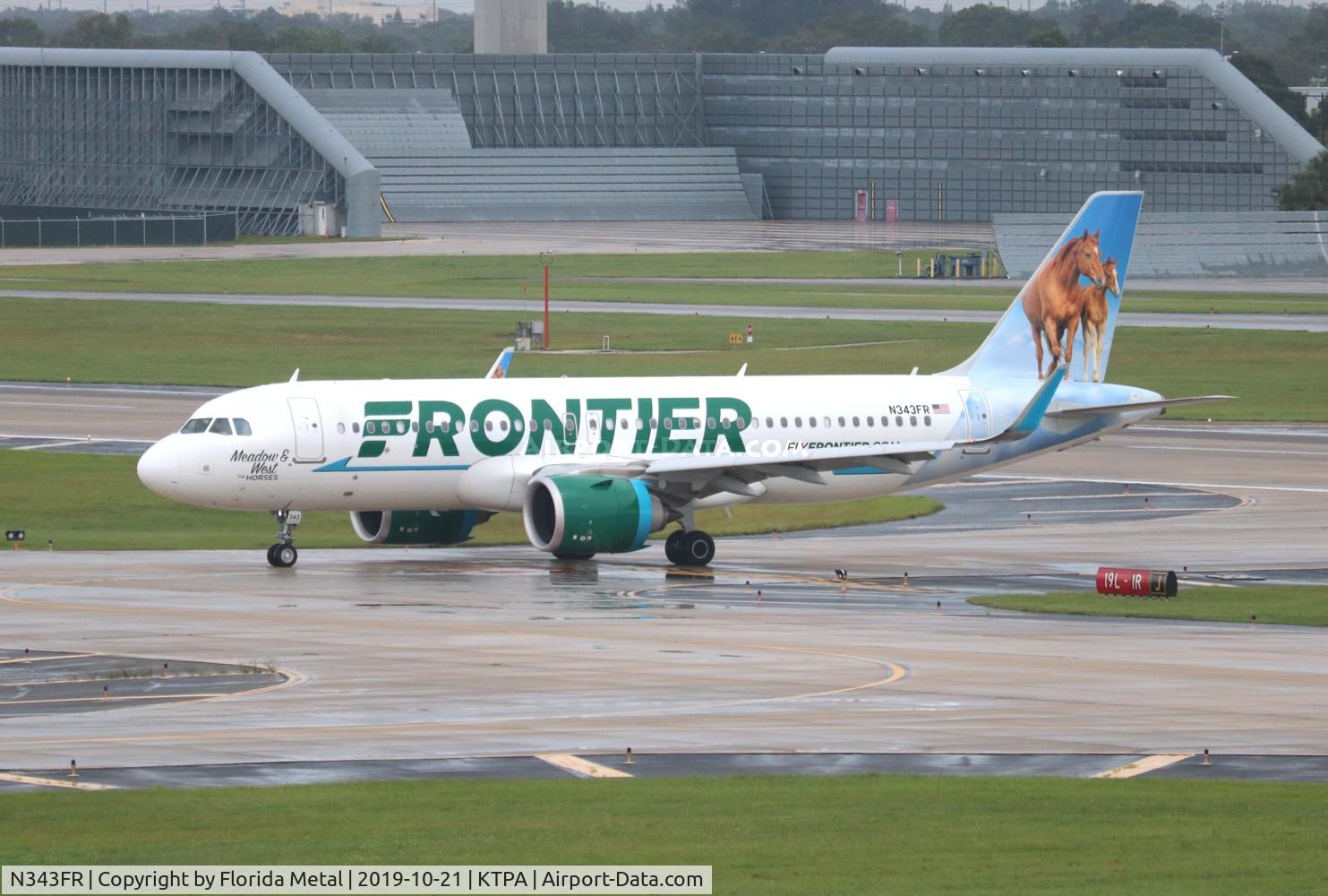 N343FR, 2018 Airbus A320-251N C/N 8580, Meadow and West