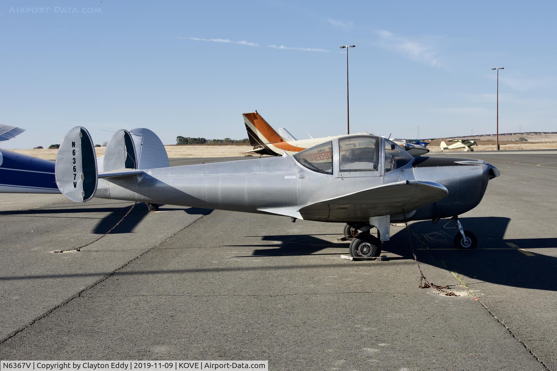 N6367V, 1965 Alon A2 Aircoupe C/N A-43, Oroville Airport California 2019.