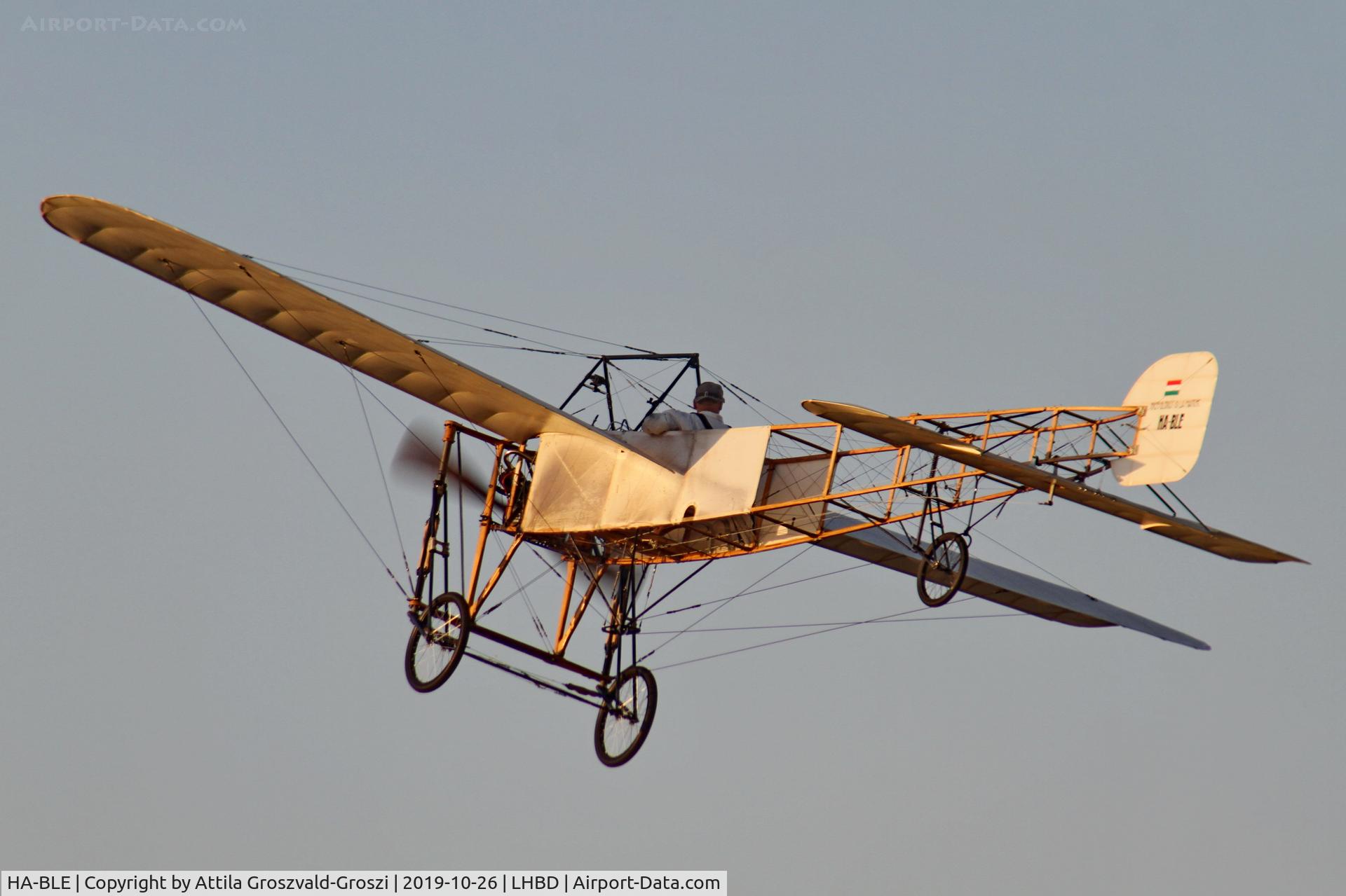 HA-BLE, 2016 Ungár Lászlo Blériot XI replika, LHBD - Börgönd Airport, Hungary