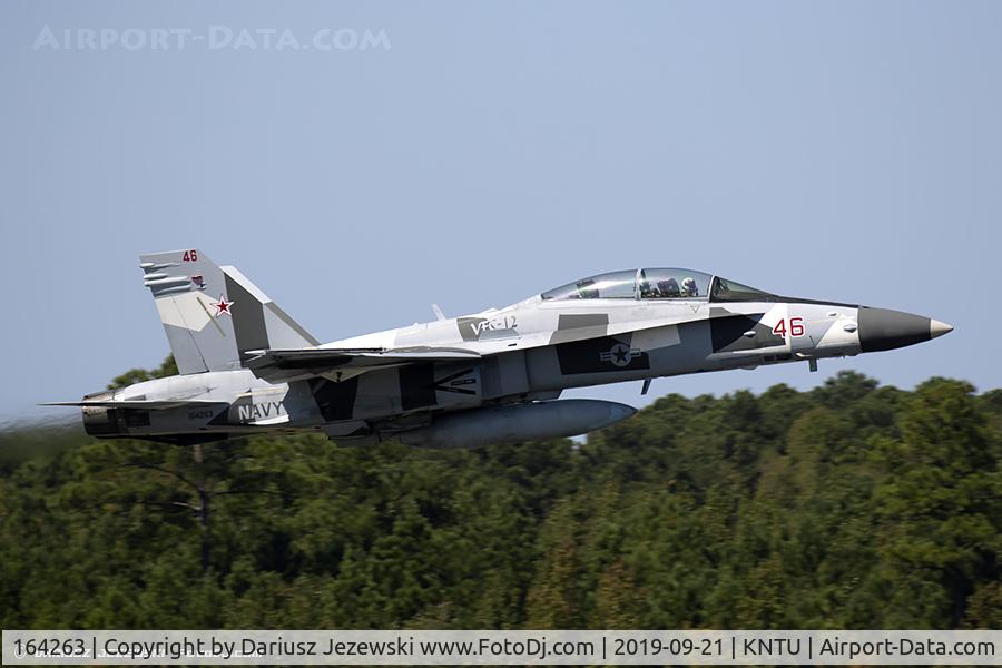 164263, 1981 McDonnell Douglas F/A-18D Hornet C/N 1026/D078, F/A-18D Hornet 164263 AF-46 from VFC-12 
