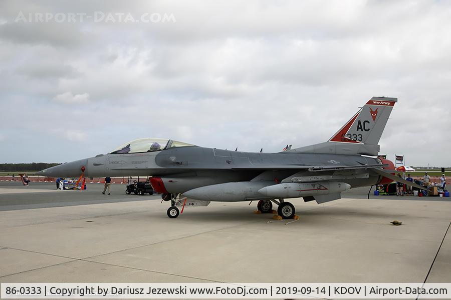 86-0333, 1986 General Dynamics F-16C Fighting Falcon C/N 5C-439, F-16CG Fighting Falcon 86-0333 AC from 119th FS 177th FW Atlantic City IAP, NJ