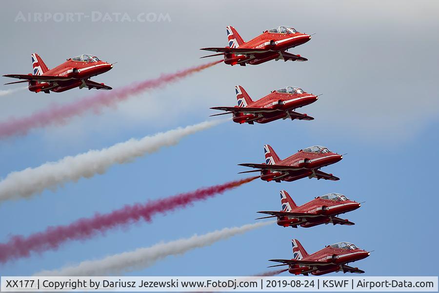 XX177, 1977 Hawker Siddeley Hawk T.1 C/N 024/312024, RAF Hawk T.1A XX177  from Royal Air Force Aerobatic Team 