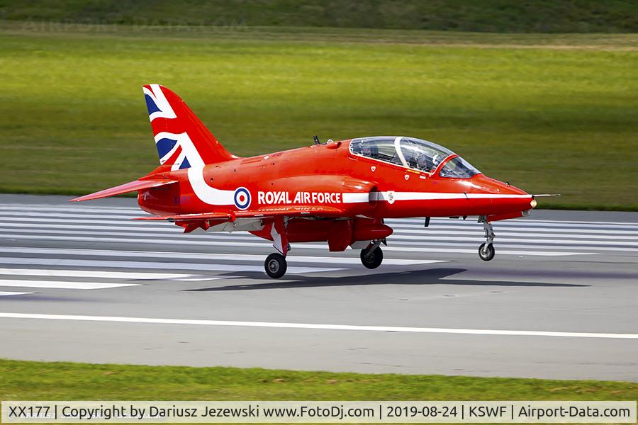XX177, 1977 Hawker Siddeley Hawk T.1 C/N 024/312024, RAF Hawk T.1A XX177  from Royal Air Force Aerobatic Team 