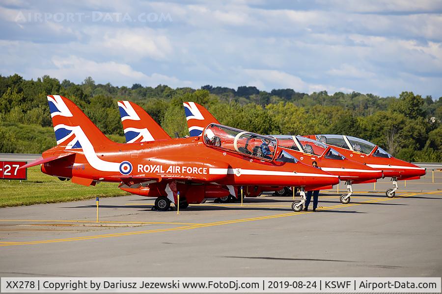 XX278, 1978 Hawker Siddeley Hawk T.1A C/N 103/312103, RAF Hawk T.1A XX219  from Royal Air Force Aerobatic Team 