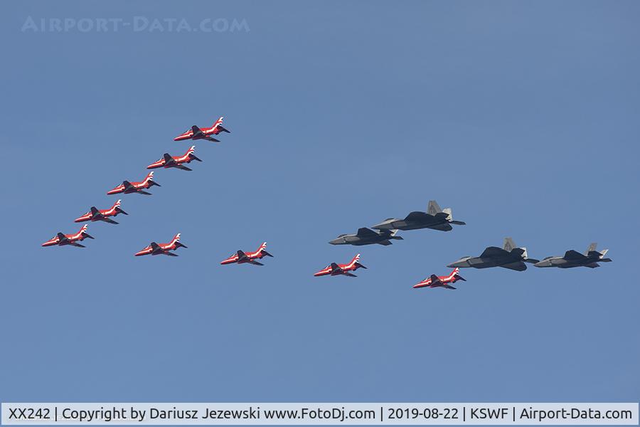 XX242, 1978 Hawker Siddeley Hawk T.1 C/N 078/312078, RAF Hawk T.1A XX242  from Royal Air Force Aerobatic Team 