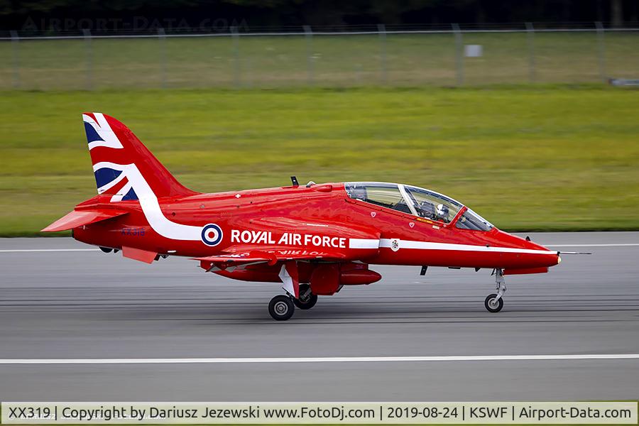 XX319, 1980 Hawker Siddeley Hawk T.1A C/N 162/312144, RAF Hawk T.1A XX319  from Royal Air Force Aerobatic Team 