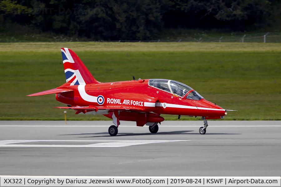 XX322, 1980 Hawker Siddeley Hawk T.1A C/N 165/312147, RAF Hawk T.1A XX322  from Royal Air Force Aerobatic Team 