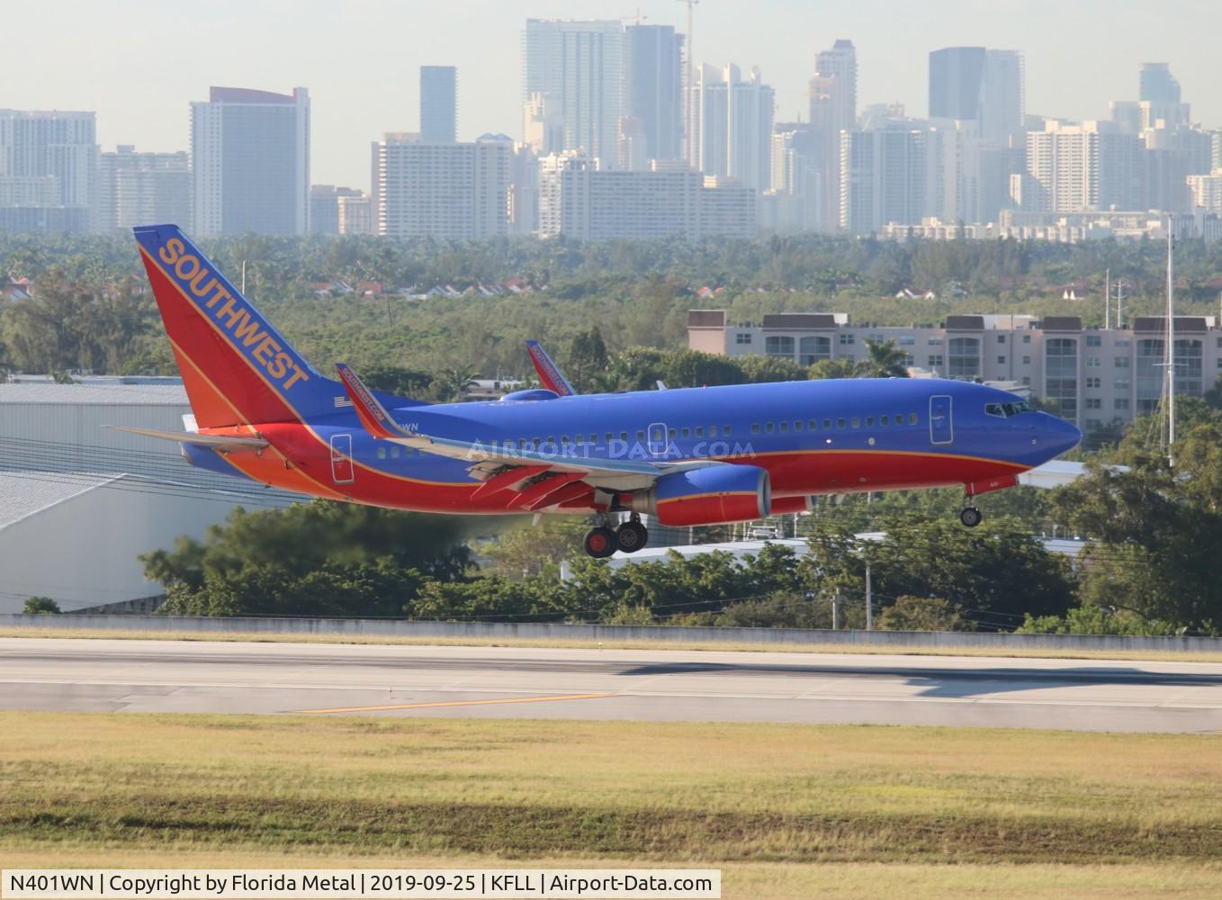 N401WN, 2001 Boeing 737-7H4 C/N 29813, Southwest