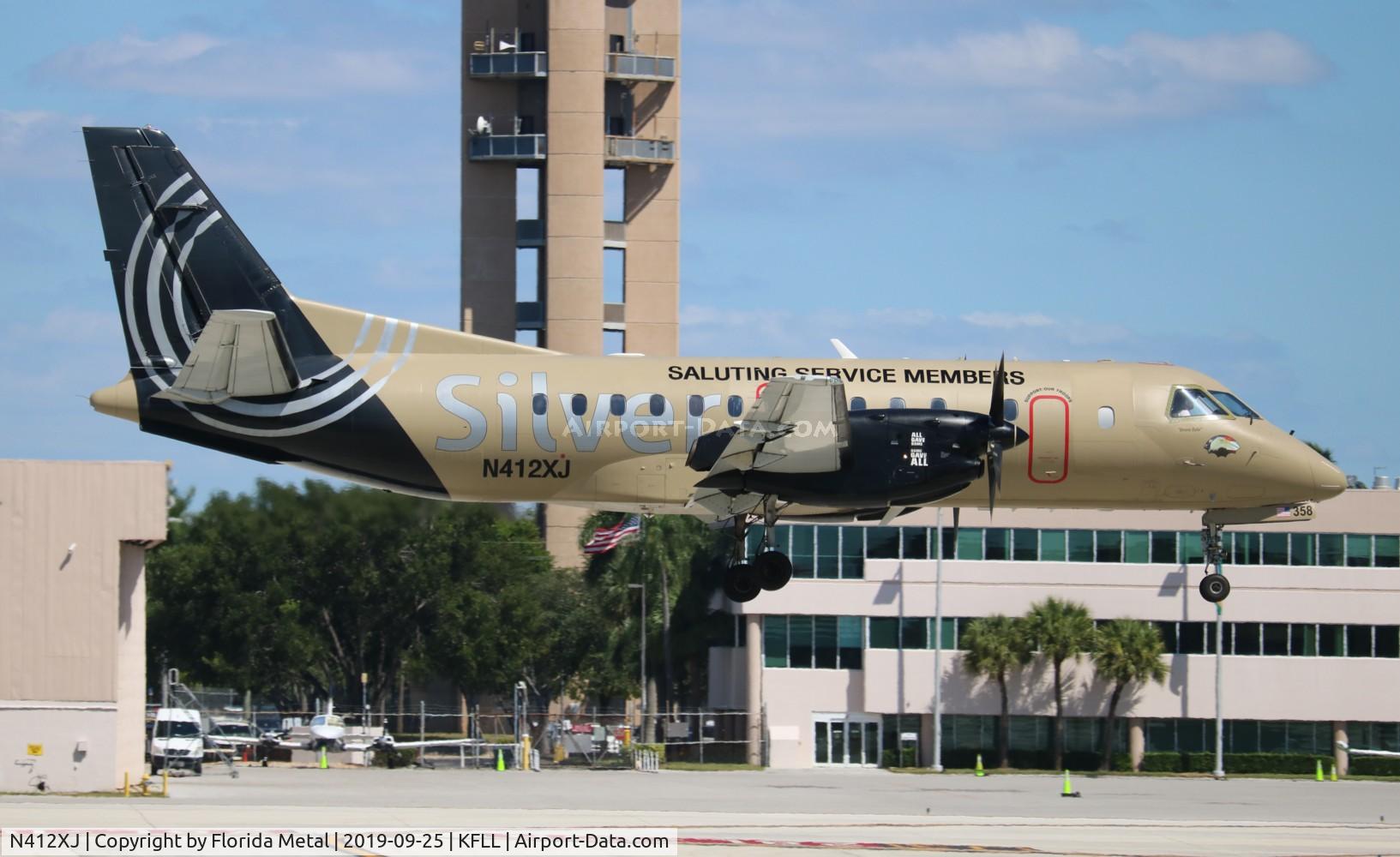 N412XJ, Saab 340B C/N 340B-412, Silver Airways