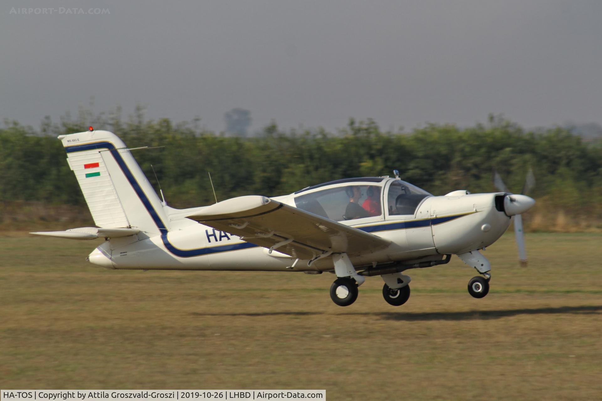 HA-TOS, 1975 Socata MS-893E Rallye Commodore 180GT C/N 12529, LHBD - Börgönd Airport, Hungary