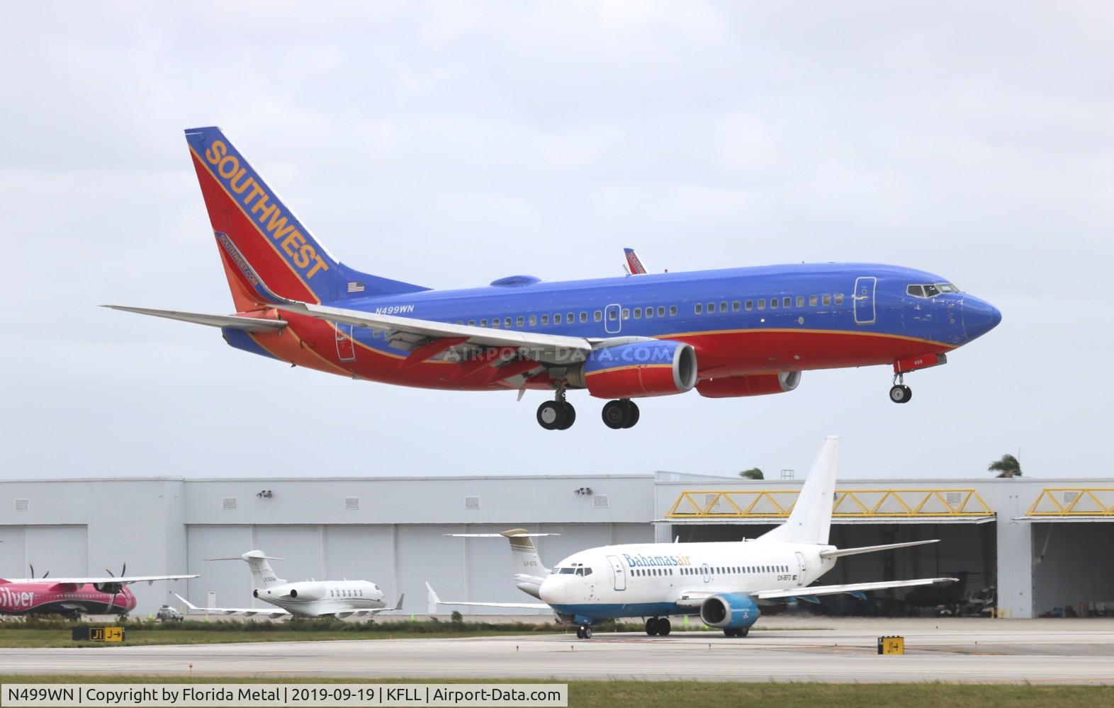 N499WN, 2005 Boeing 737-7H4 C/N 32481, Southwest