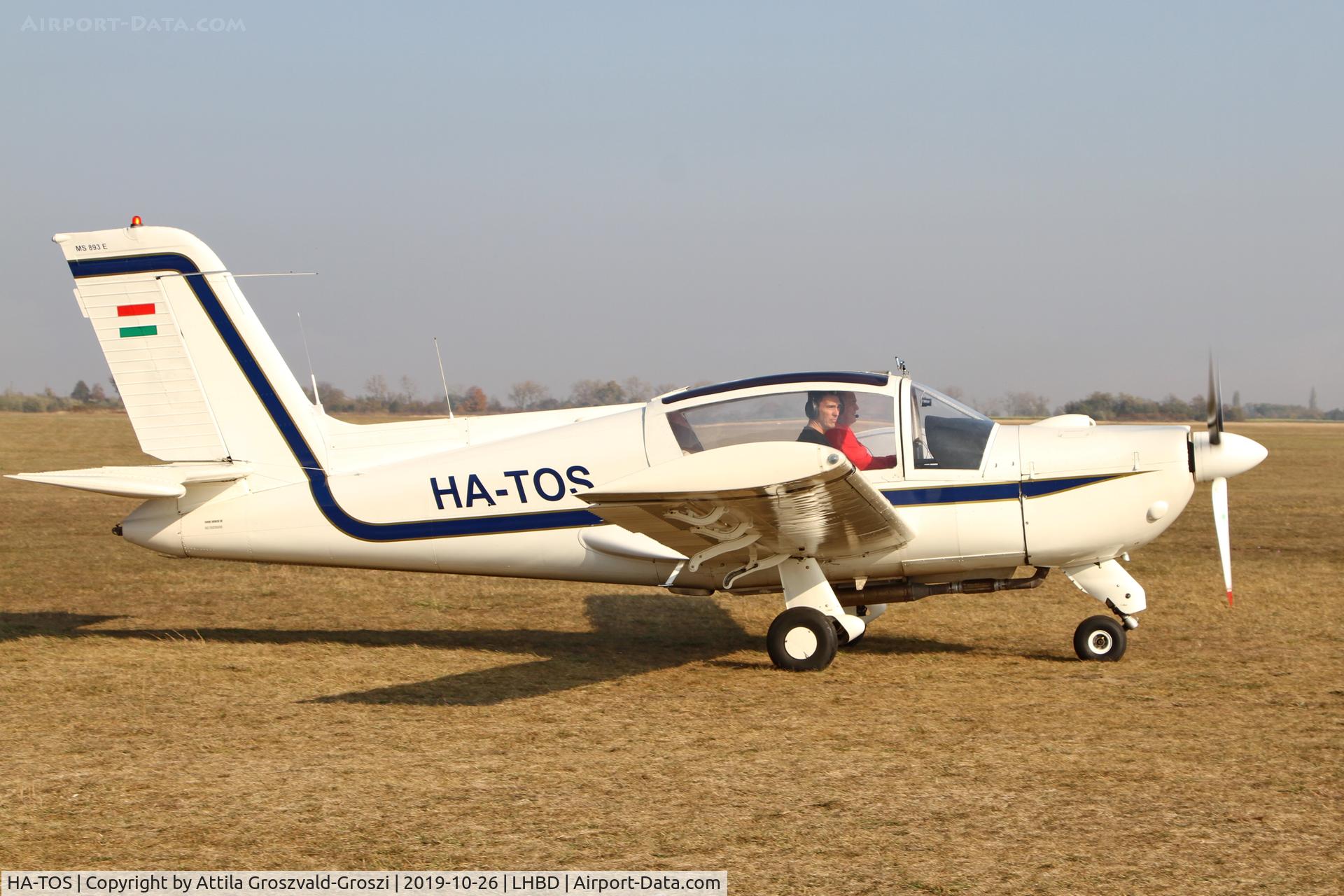 HA-TOS, 1975 Socata MS-893E Rallye Commodore 180GT C/N 12529, LHBD - Börgönd Airport, Hungary