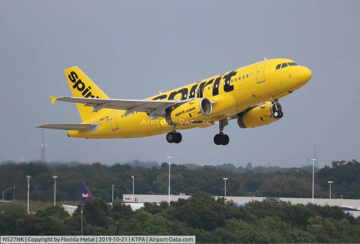 N527NK, 2007 Airbus A319-132 C/N 2978, Spirit
