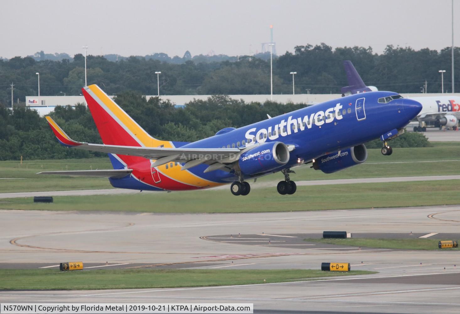 N570WN, 2002 Boeing 737-7CT C/N 33657, Southwest