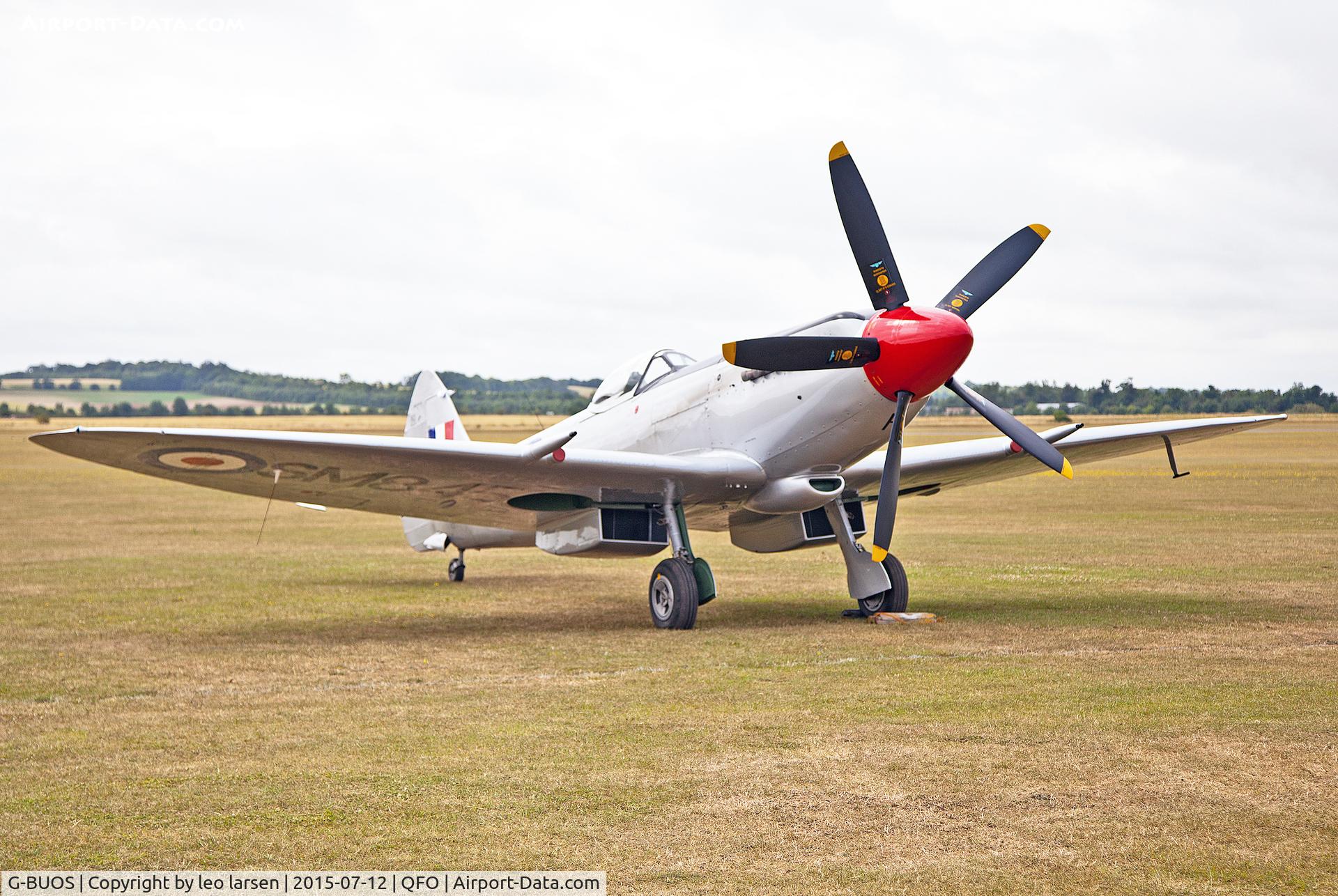 G-BUOS, 1945 Supermarine 394 Spitfire FR.XVIIIe C/N 6S/672224, Duxford 12.7.2015