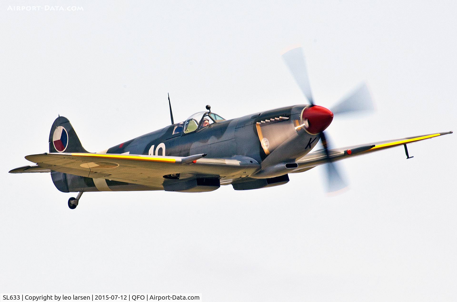 SL633, 1945 Supermarine 361 Spitfire LF.IXe C/N CBAF.IX.571, Duxford 12.7.2015