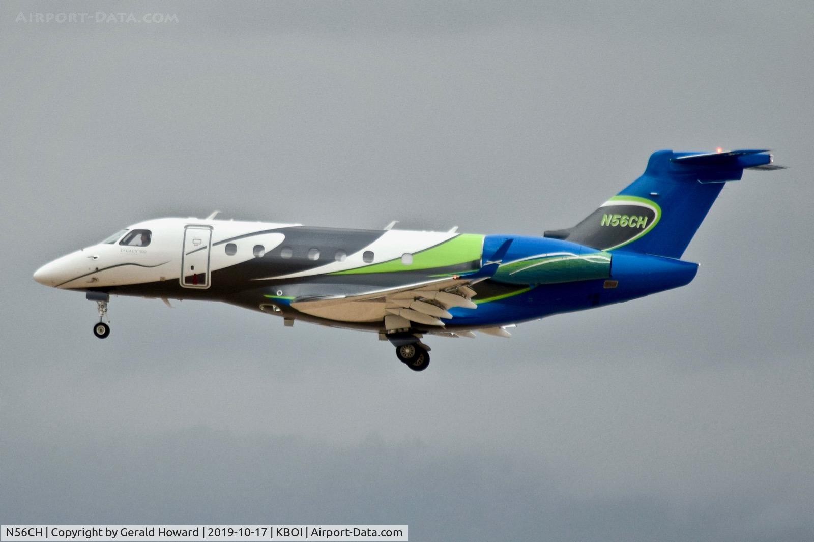 N56CH, 2019 Embraer EMB-550 Legacy 500 C/N 55000081, Landing 28R.